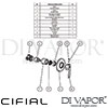 Cifial 32431SY U Techno 65 Concealed Manual Mixer Dimension